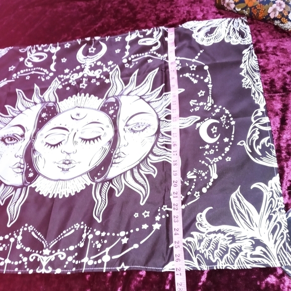 Tapestry wall hanging moon and sun tapestry 37x 28" - Picture 5 of 6